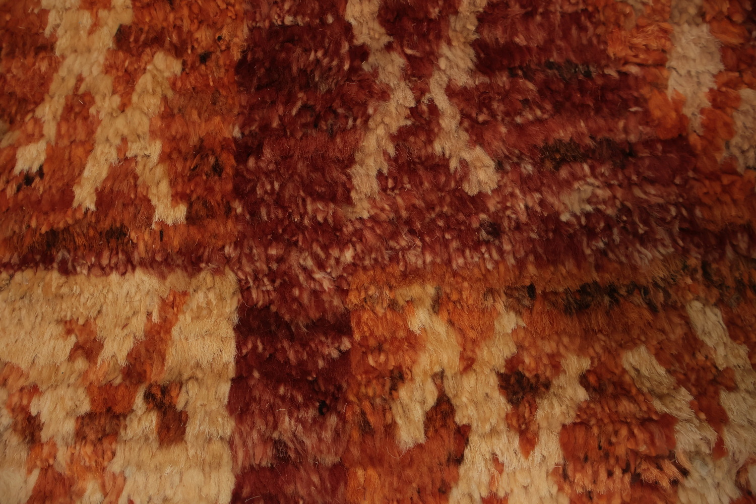 Artisan Crafted Moroccan Area Rug 5x7 in Warm Tones Home Decor