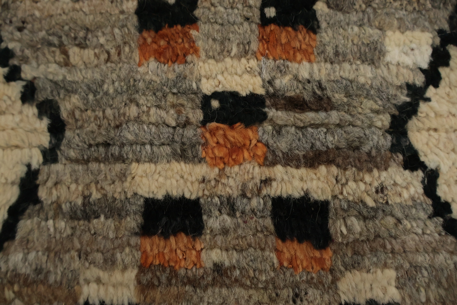 Artisan Moroccan Area Rug 9x12 with Colorful Border