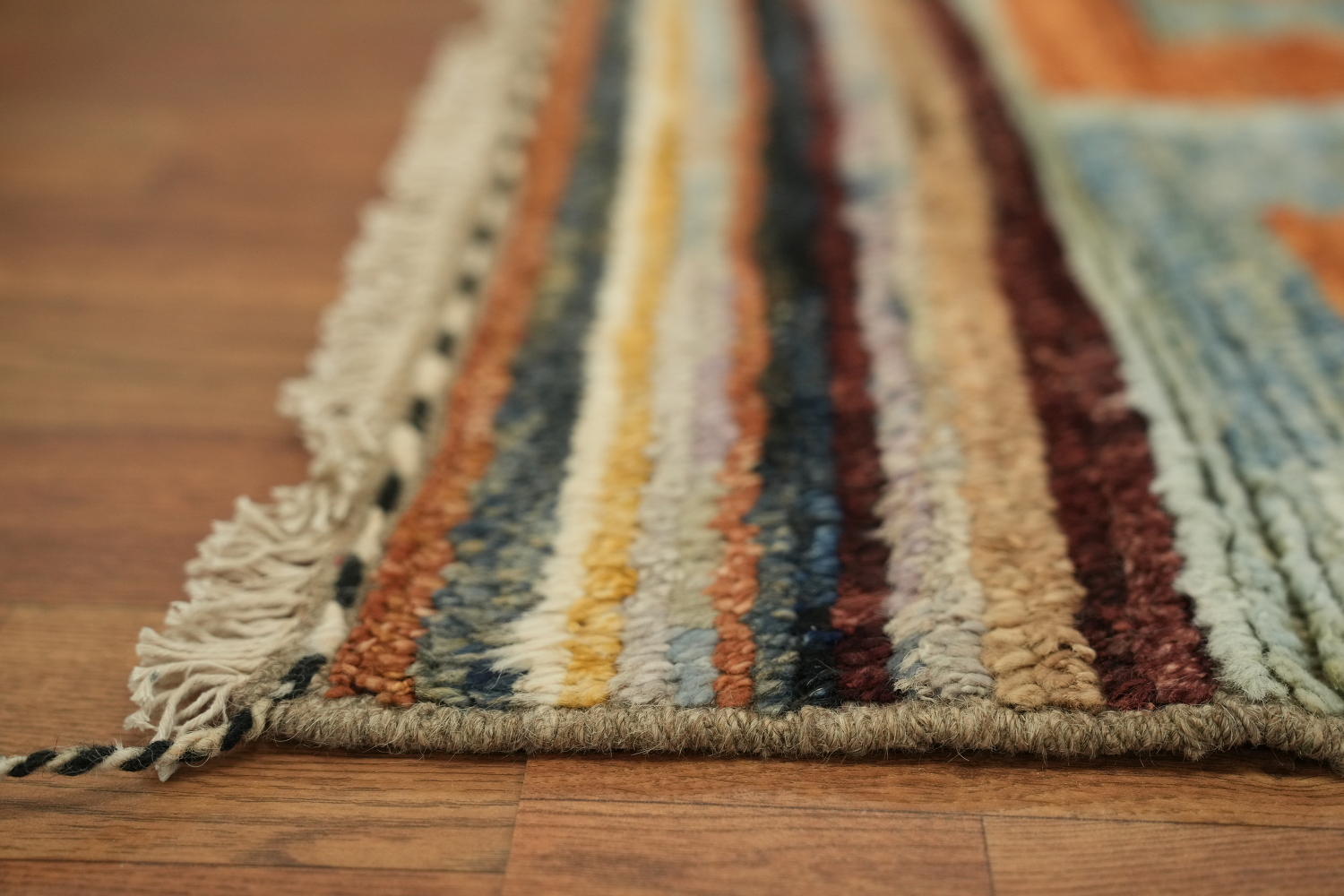 Geometric Moroccan Wool Area Rug 5x7