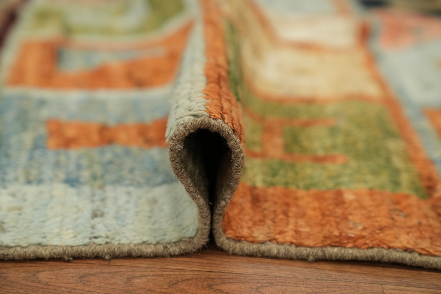Geometric Moroccan Wool Area Rug 5x7