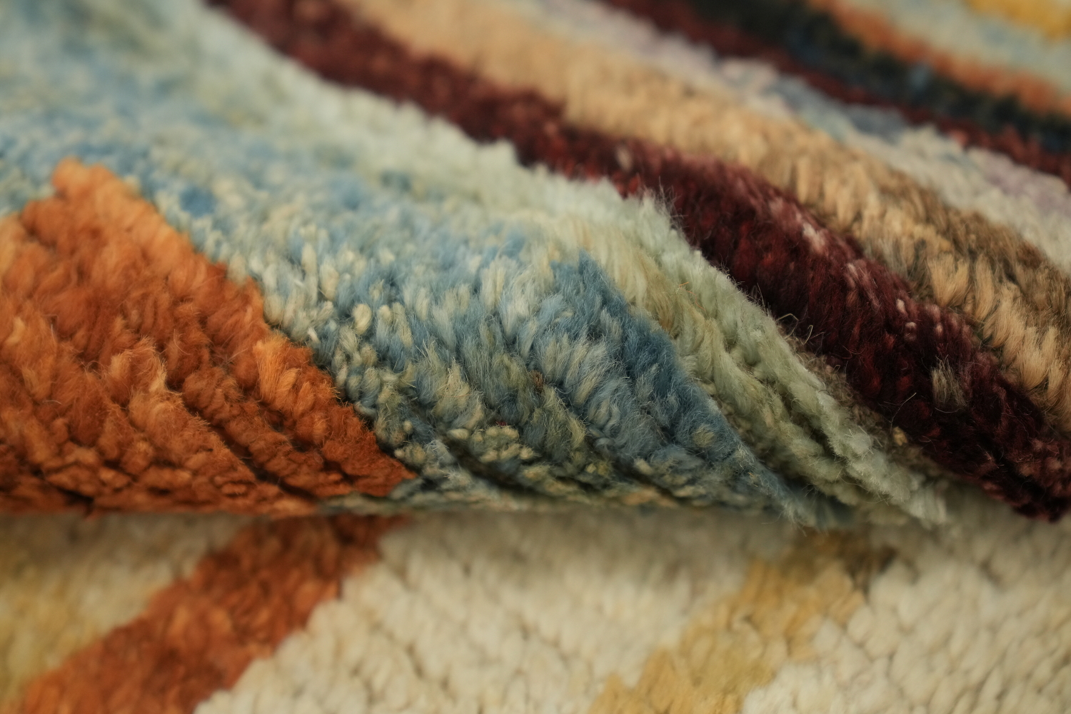 Geometric Moroccan Wool Area Rug 5x7