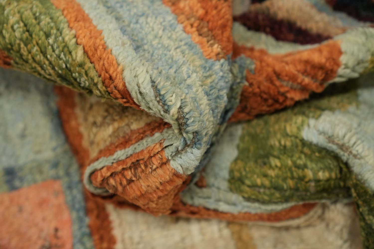 Geometric Moroccan Wool Area Rug 5x7