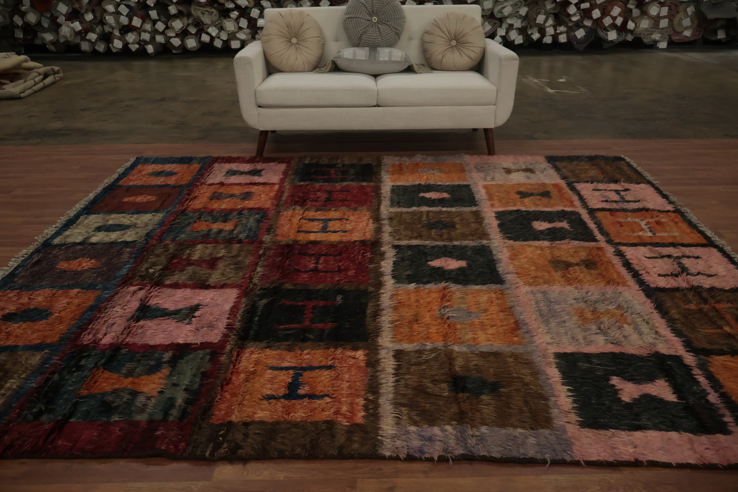 Add Warmth with a Geometric Moroccan Berber Wool Area Rug 8x10