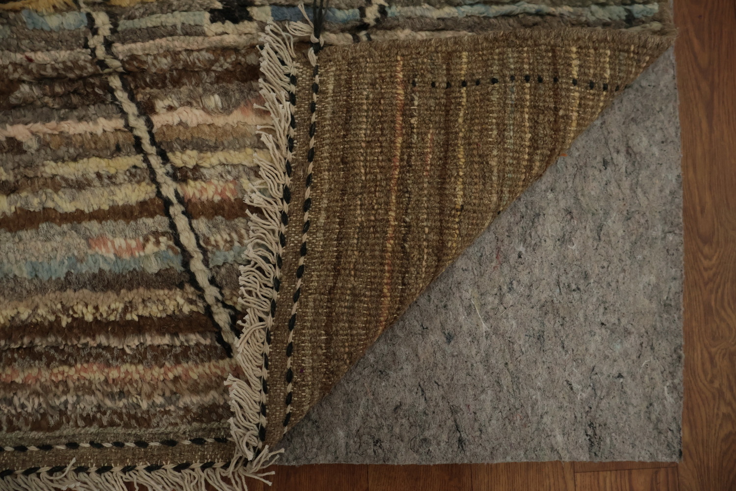 Hand-Knotted Wool Moroccan Area Rug 7x10