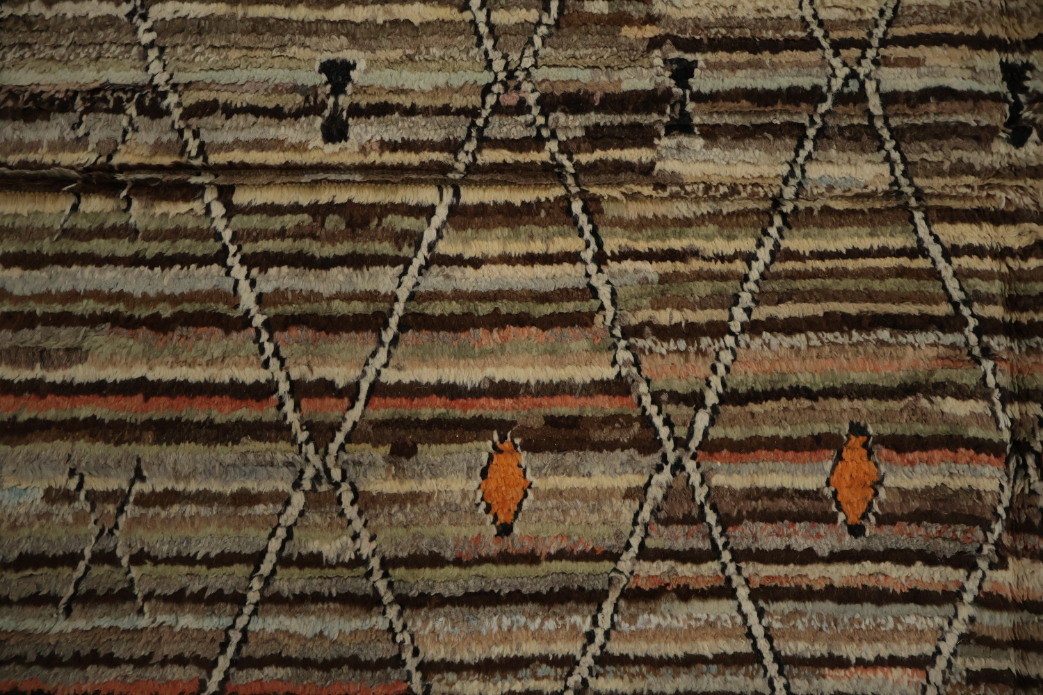 Hand-Knotted Wool Moroccan Area Rug 7x10