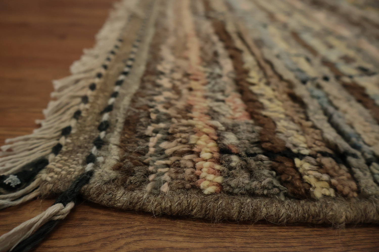 Hand-Knotted Wool Moroccan Area Rug 7x10