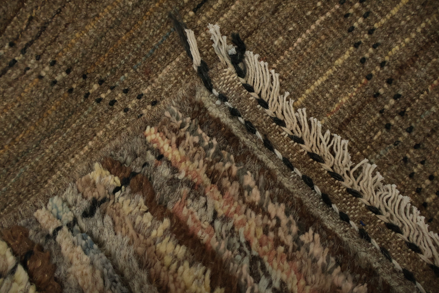 Hand-Knotted Wool Moroccan Area Rug 7x10