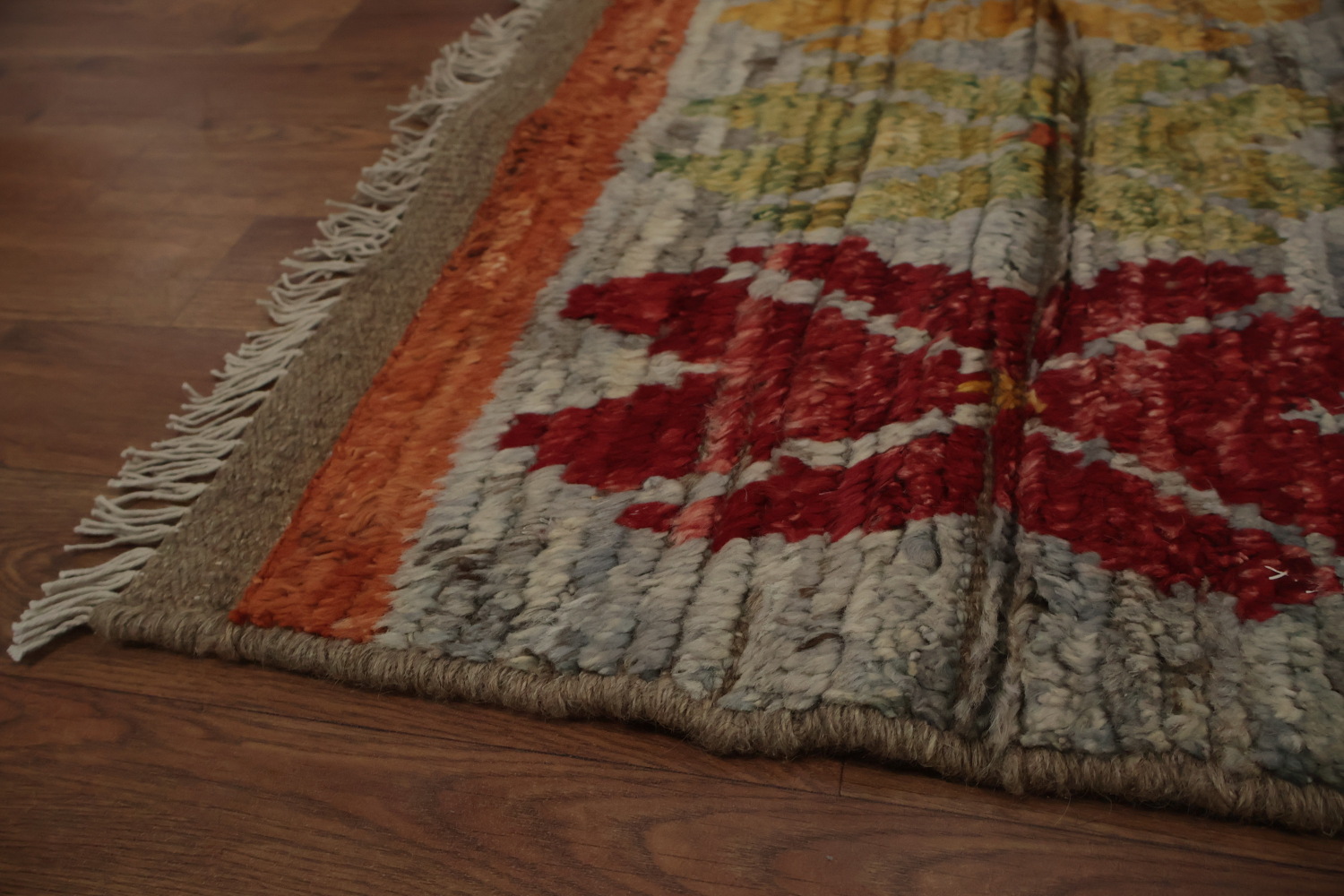 Handcrafted Moroccan Area Rug 7x10 Featuring Bold Geometric Patterns