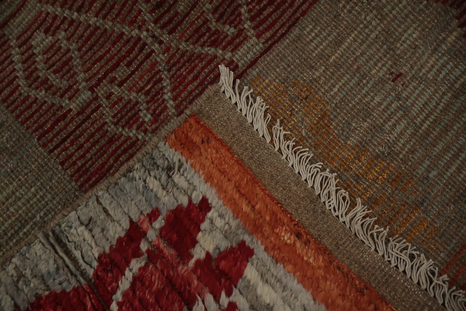 Handcrafted Moroccan Area Rug 7x10 Featuring Bold Geometric Patterns
