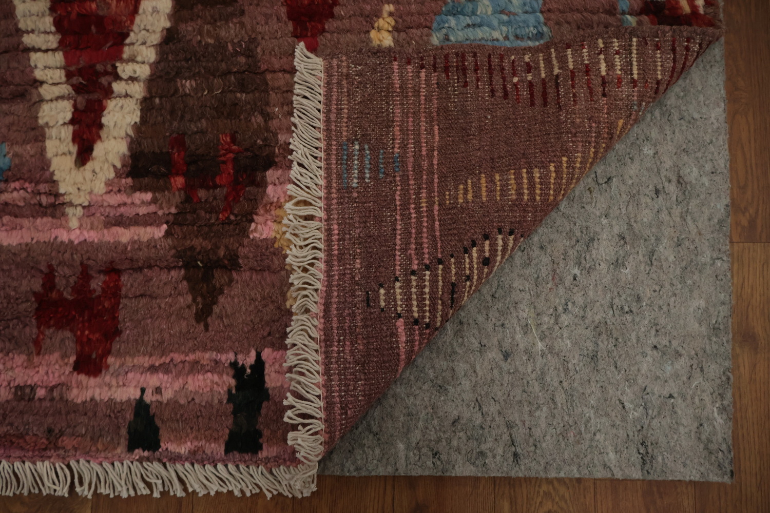 Artistic Moroccan Area Rug 6x8 with Symmetrical Geometric Motifs