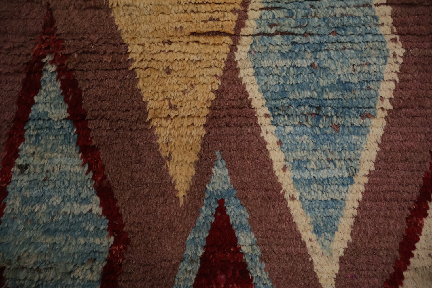 Artistic Moroccan Area Rug 6x8 with Symmetrical Geometric Motifs