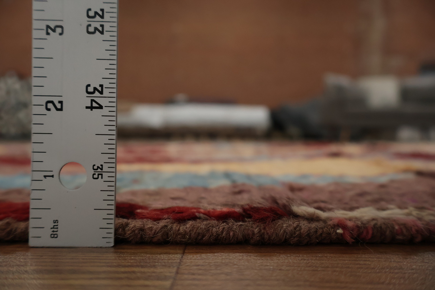 Artistic Moroccan Area Rug 6x8 with Symmetrical Geometric Motifs