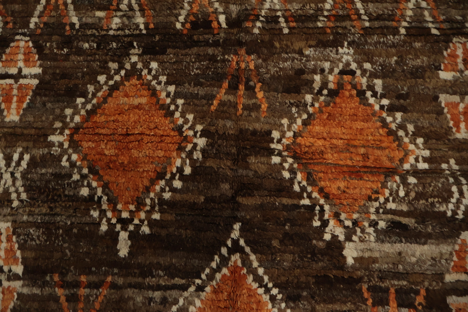 Earthy Tones Ethnic Geometric Moroccan Wool Area Rug 6x8
