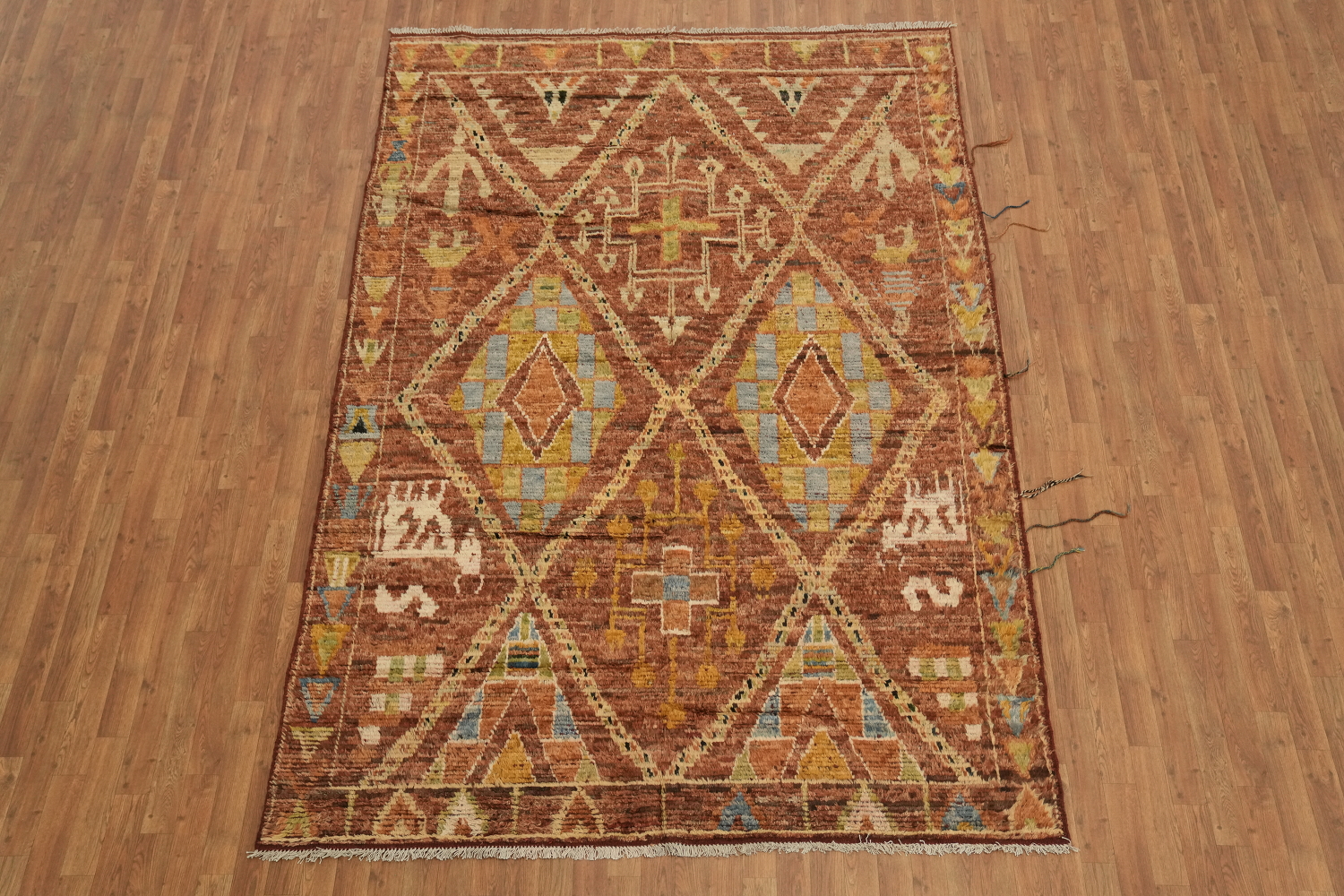 Tribal Moroccan Oriental Area Rug 7x10