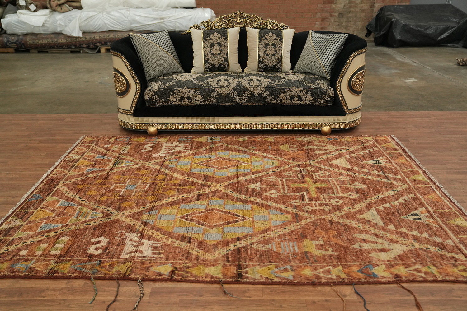 Tribal Moroccan Oriental Area Rug 7x10