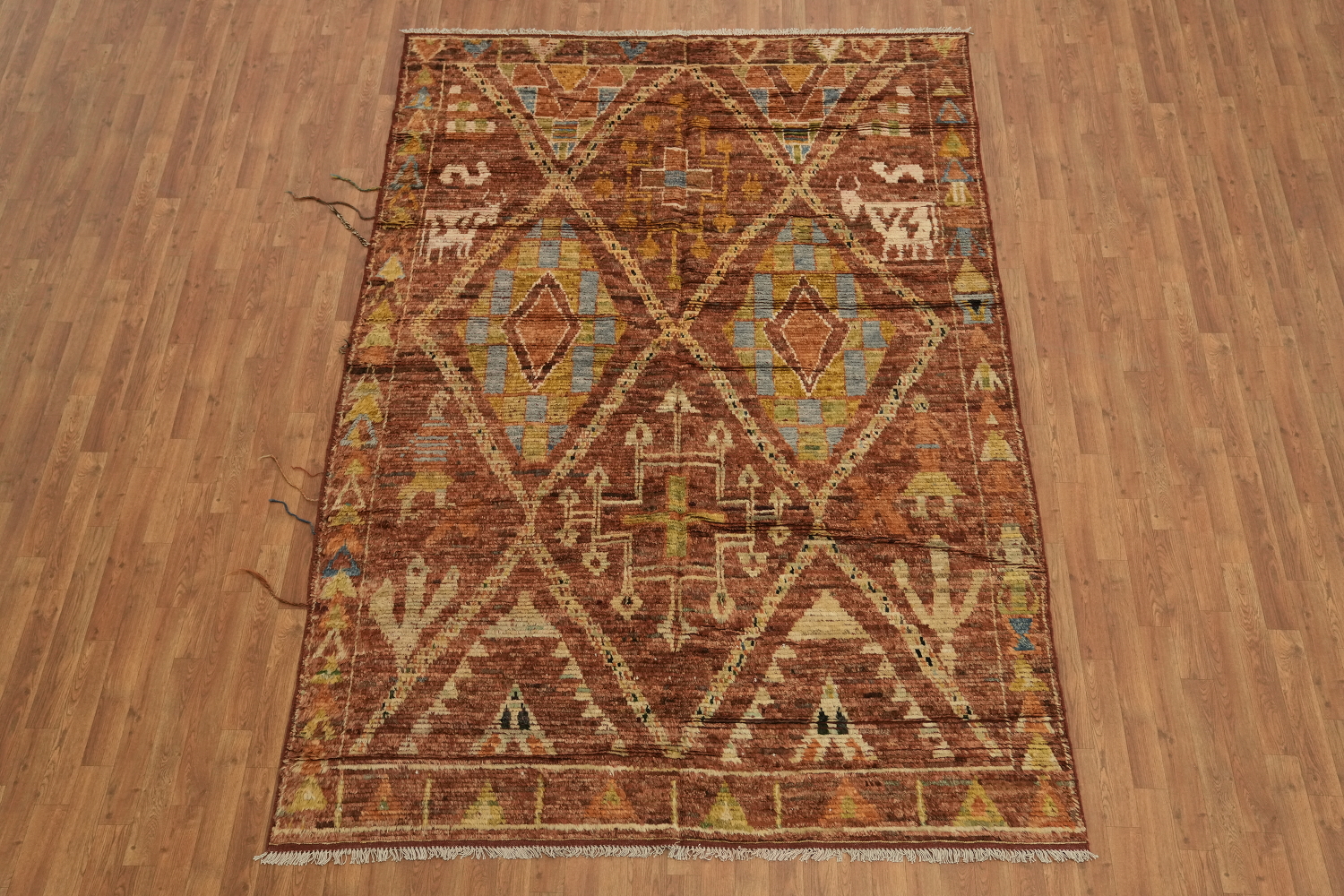 Tribal Moroccan Oriental Area Rug 7x10