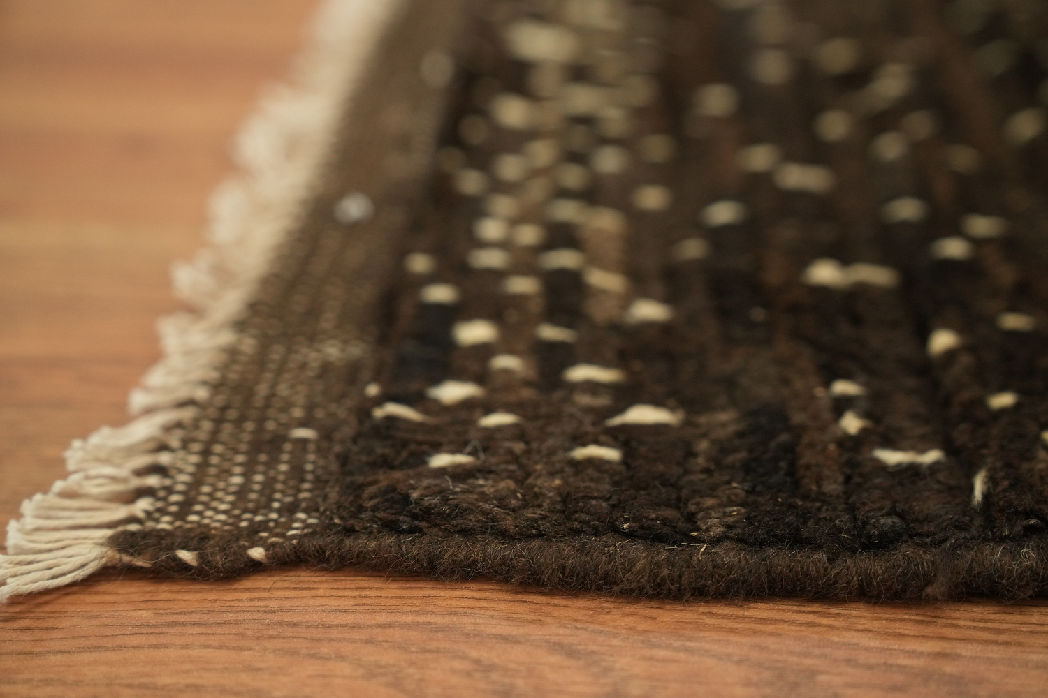 Dark Brown Moroccan Oriental Area Rug 6x8