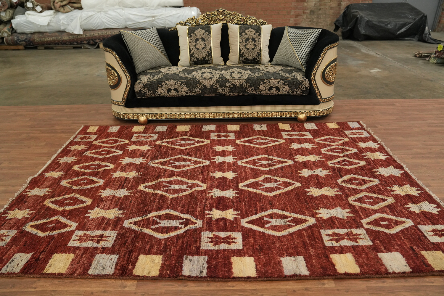 Geometric Moroccan Oriental Area Rug 7x10