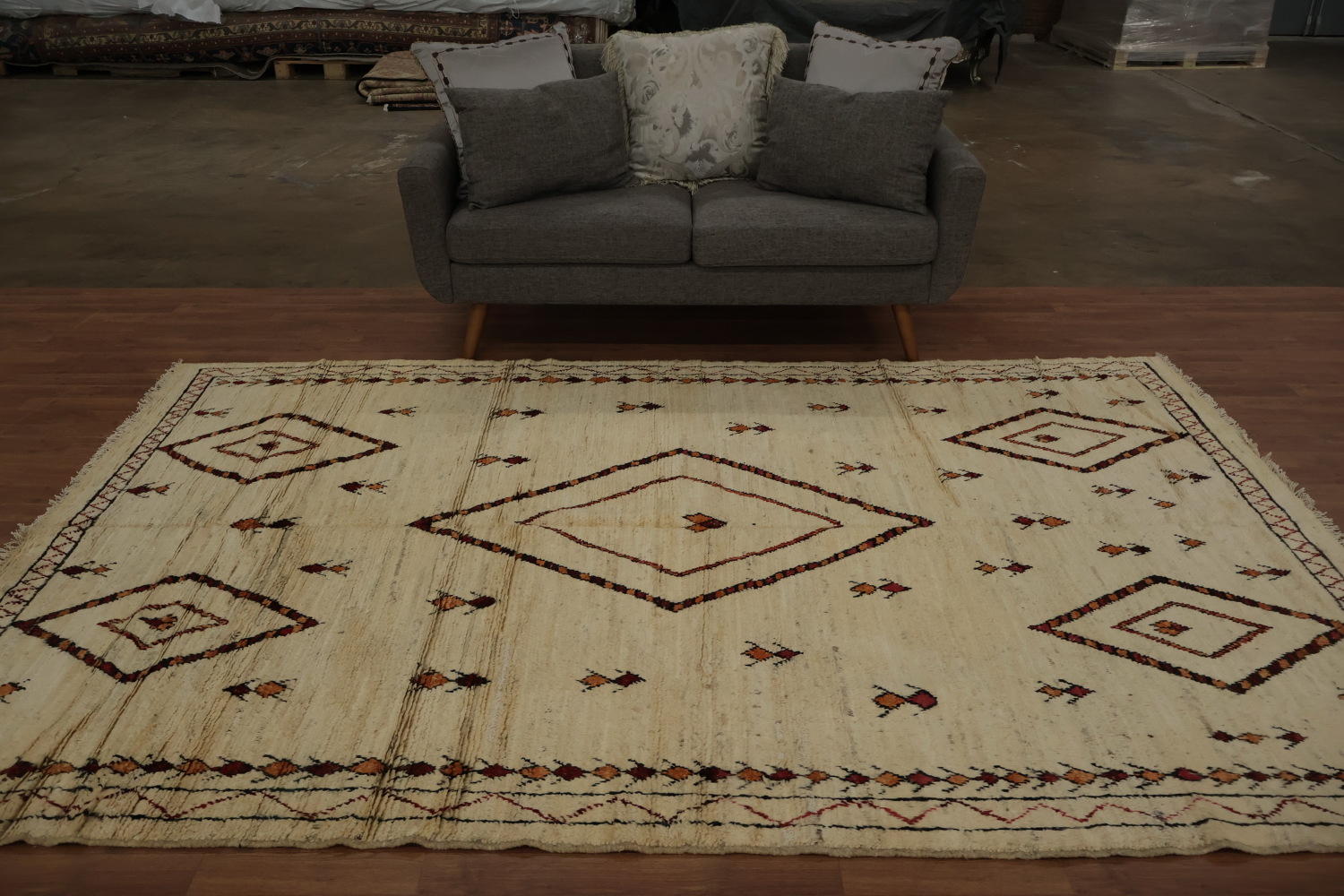 Tribal Moroccan Oriental Area Rug 6x10