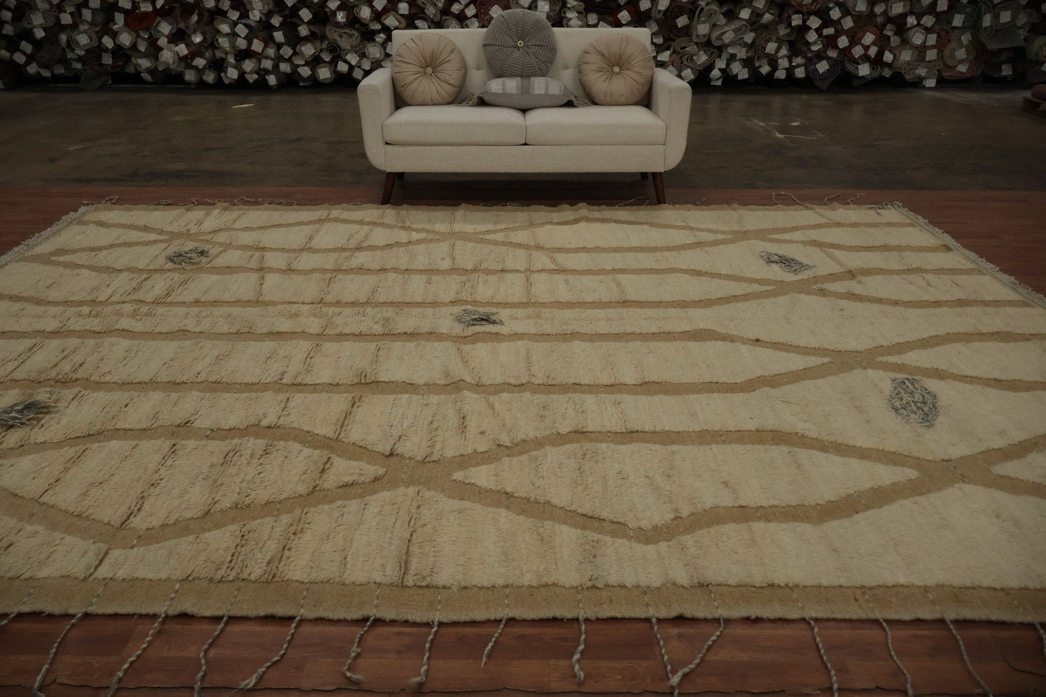 Handmade Moroccan Large Area Rug 10x14