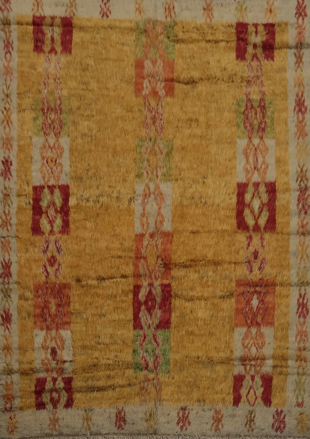 Earthy Hues and Ethnic Motifs Moroccan Berber Area Rug 8x10