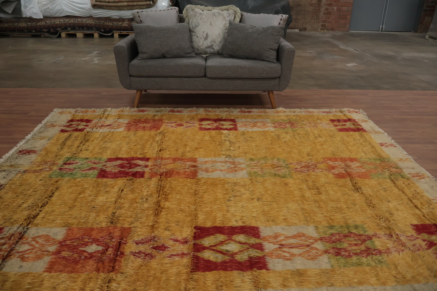 Earthy Hues and Ethnic Motifs Moroccan Berber Area Rug 8x10