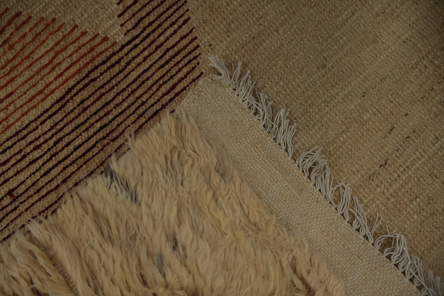 Handcrafted Moroccan Berber Area Rug 7x10 with Geometric Patterns