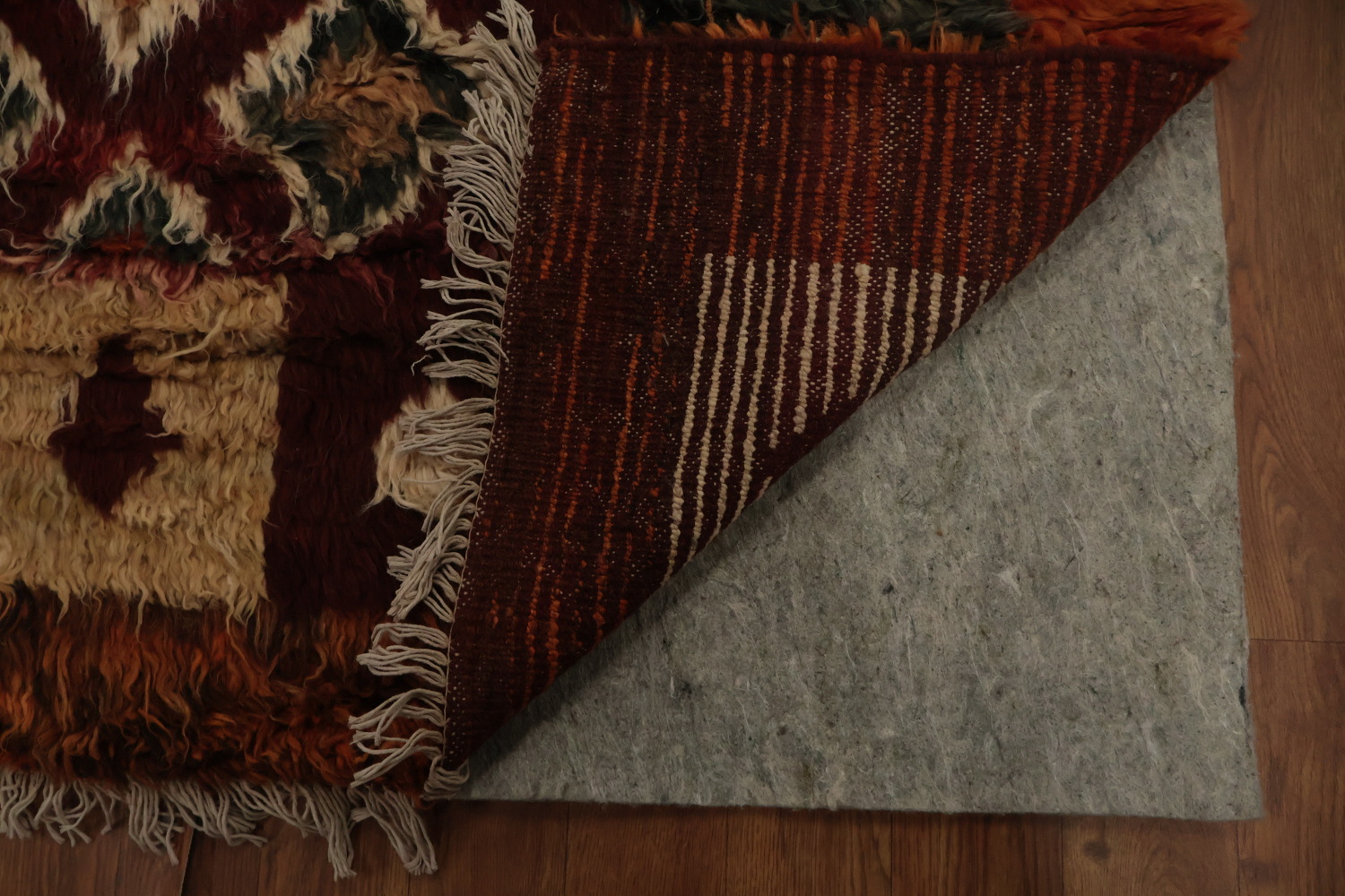 Moroccan Berber Area Rug 8x10 with Timeless Geometric Design