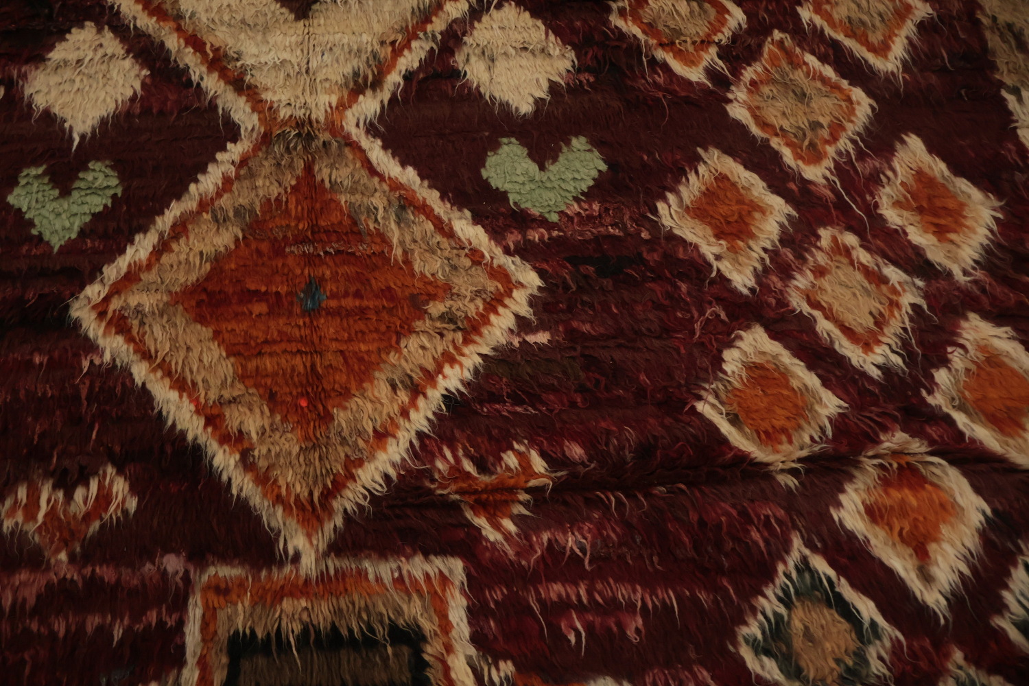 Moroccan Berber Area Rug 8x10 with Timeless Geometric Design