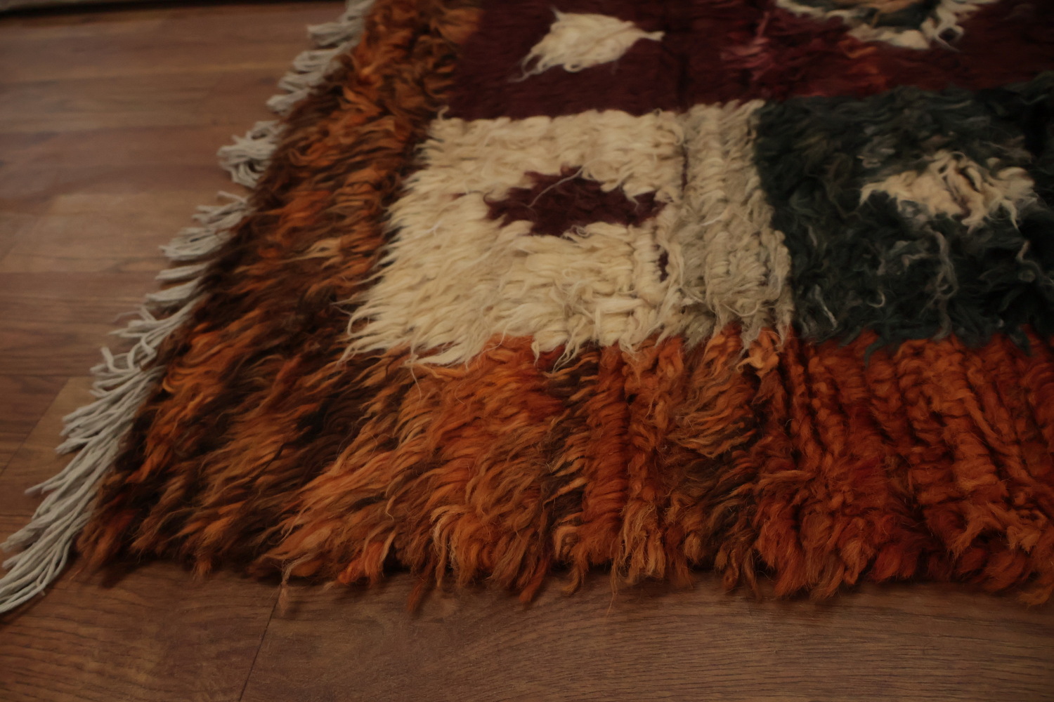 Moroccan Berber Area Rug 8x10 with Timeless Geometric Design