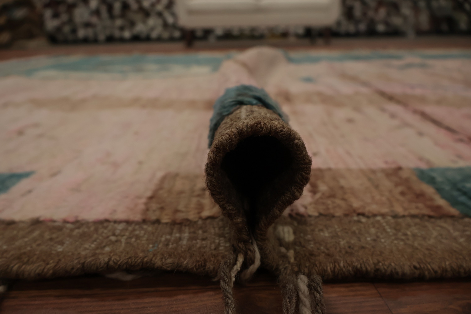 Timeless Geometric Moroccan Area Rug 8x10 in Muted Earthy Colors