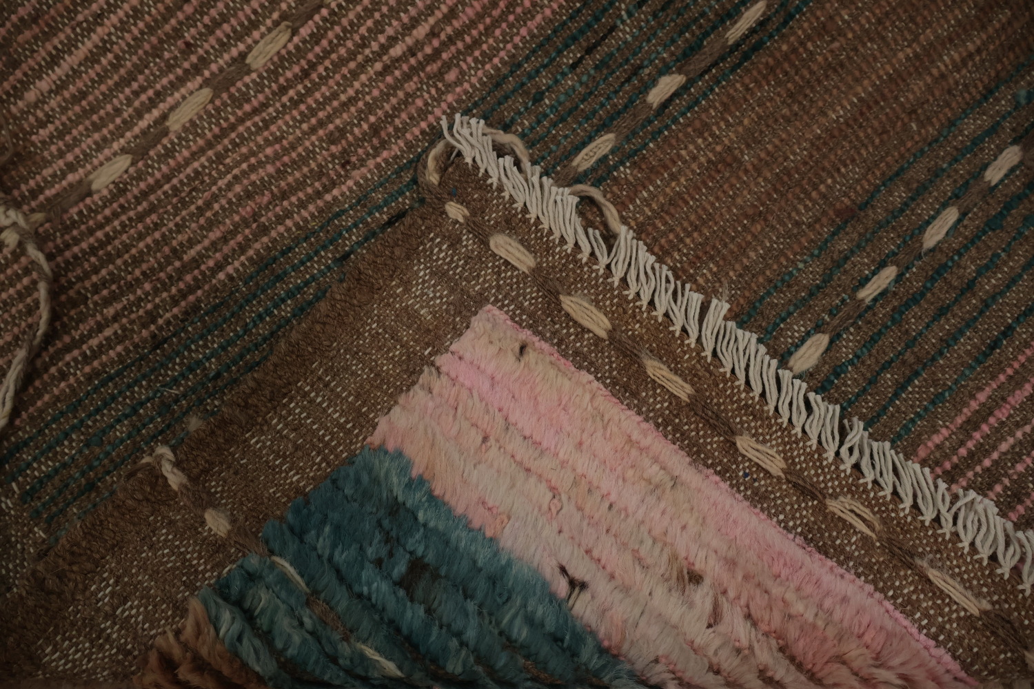 Timeless Geometric Moroccan Area Rug 8x10 in Muted Earthy Colors