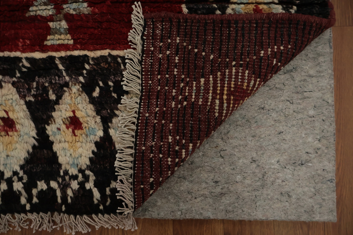 Red Tribal Diamond Moroccan Area Rug 7x10 for a Classic Look