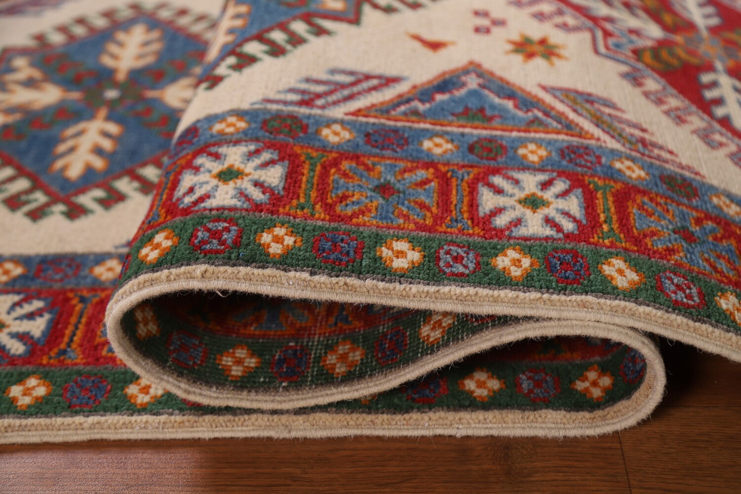 Handmade Kazak Oriental Runner Rug 3x10