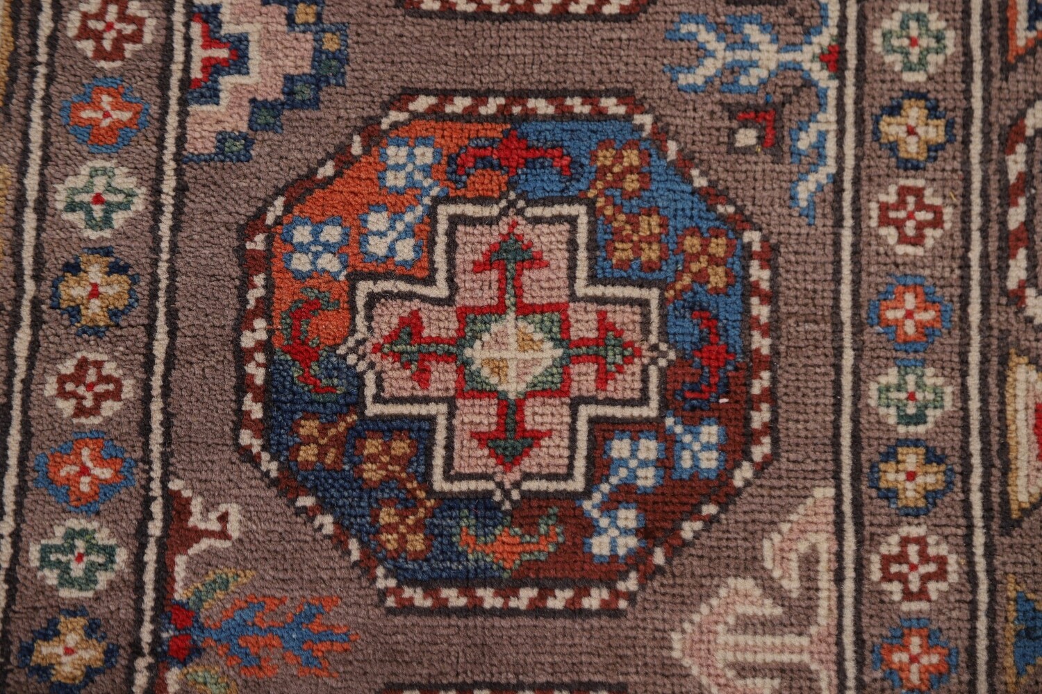 Handmade Kazak Oriental Runner Rug 3x8