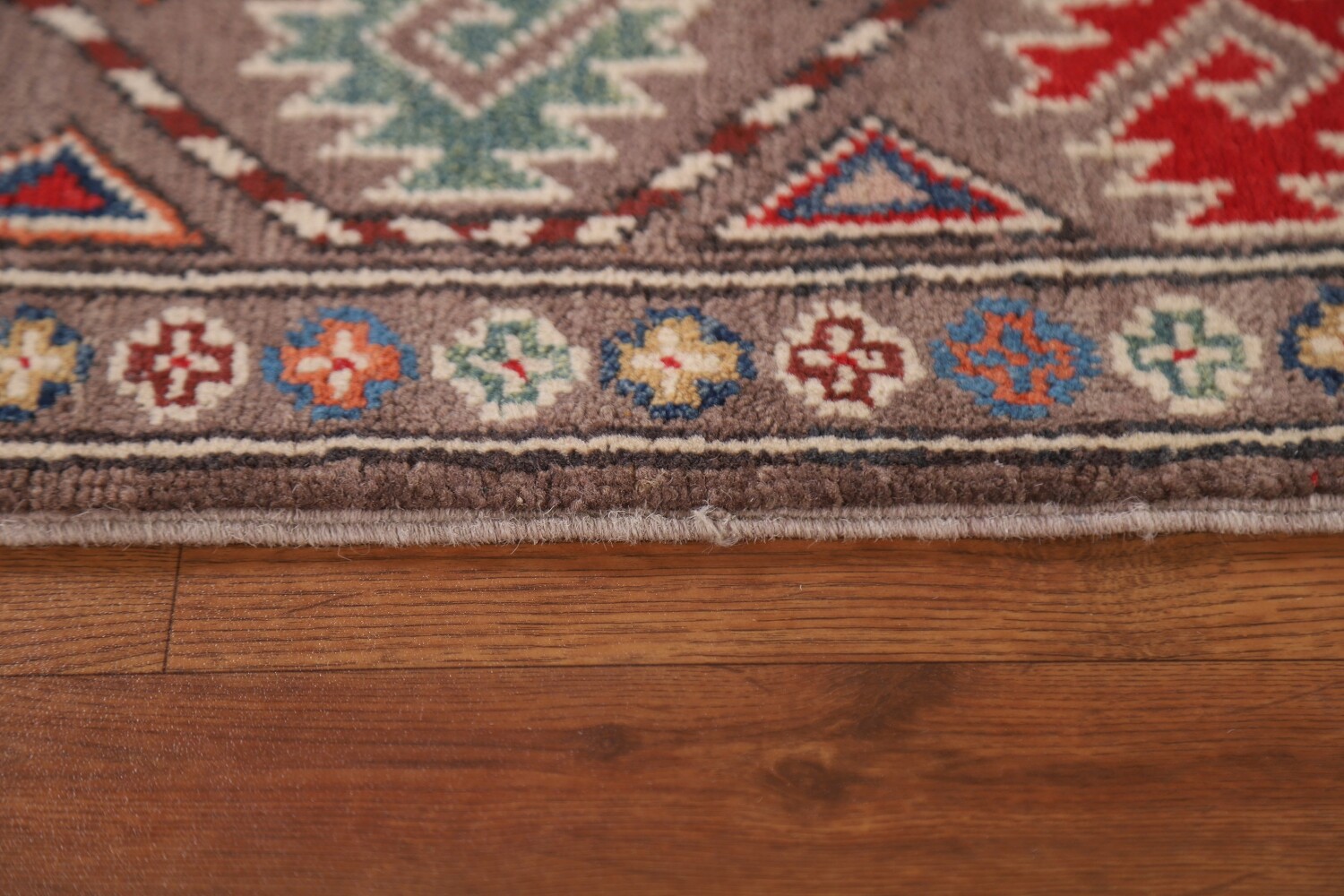 Handmade Kazak Oriental Runner Rug 3x8