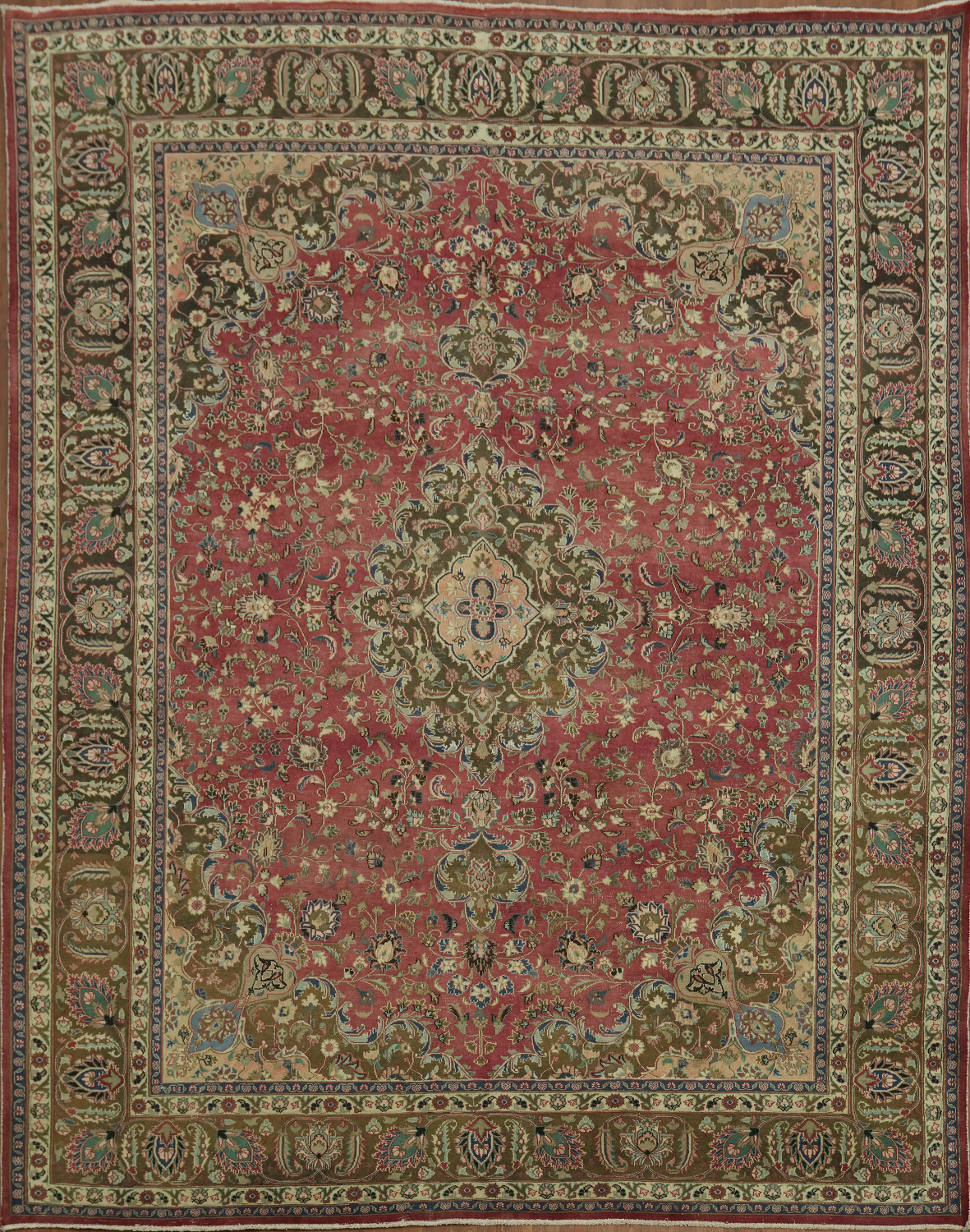 Traditional Mashad Persian Area Rug 10x13