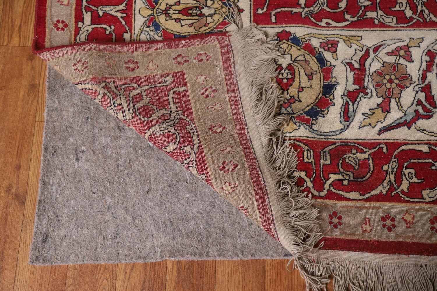 Pre-1900 Antique Kerman Lavar Vegetable Dye Persian Rug 12x14