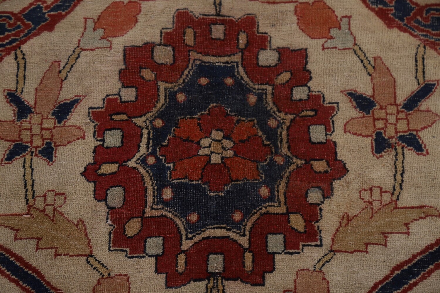 Pre-1900 Antique Kerman Lavar Vegetable Dye Persian Rug 12x14