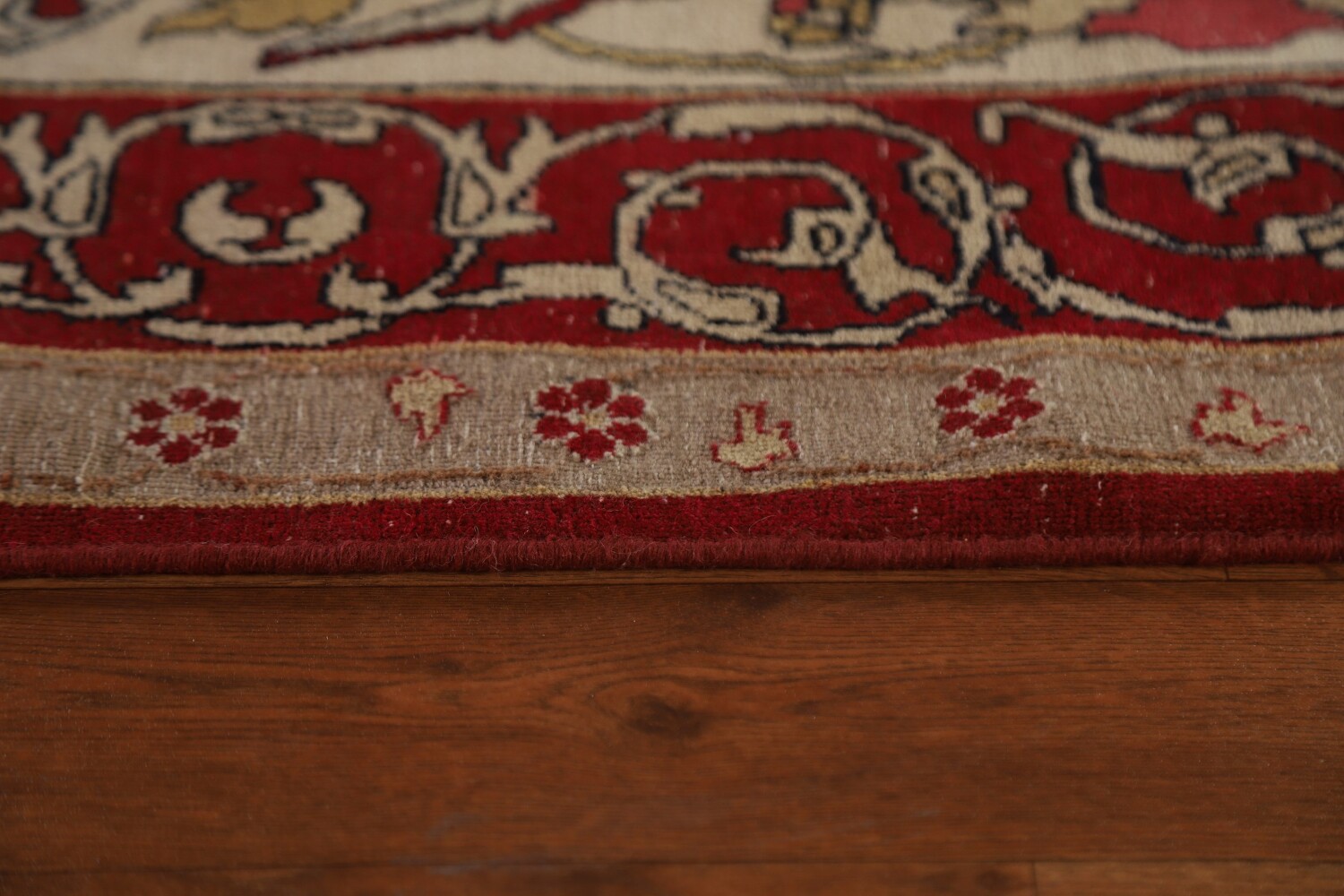 Pre-1900 Antique Kerman Lavar Vegetable Dye Persian Rug 12x14