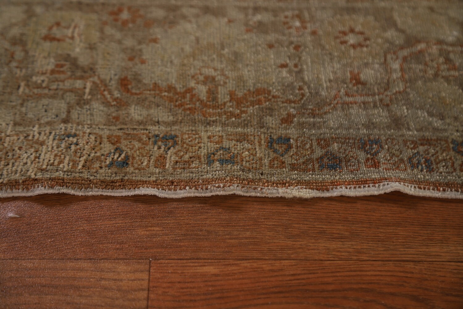 Pre-1900 Antique Tabriz Haj Jalili Vegetable Dye Persian Rug 4x5