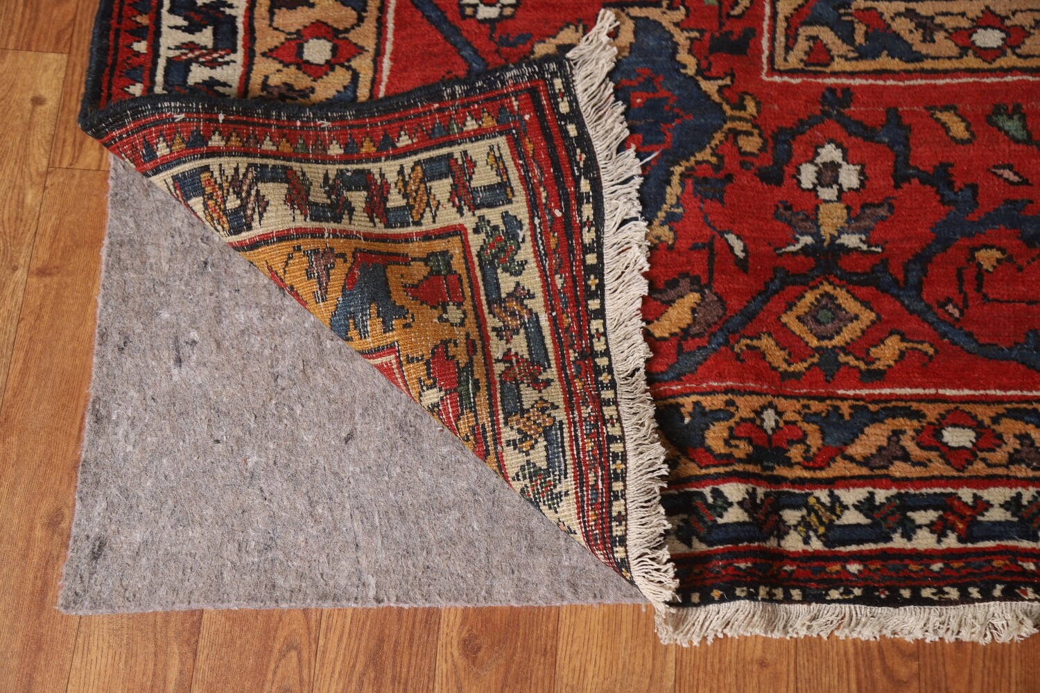 Pre-1900 Antique Bakhtiari Shalamzar Vegetable Dye Persian Rug 13x20