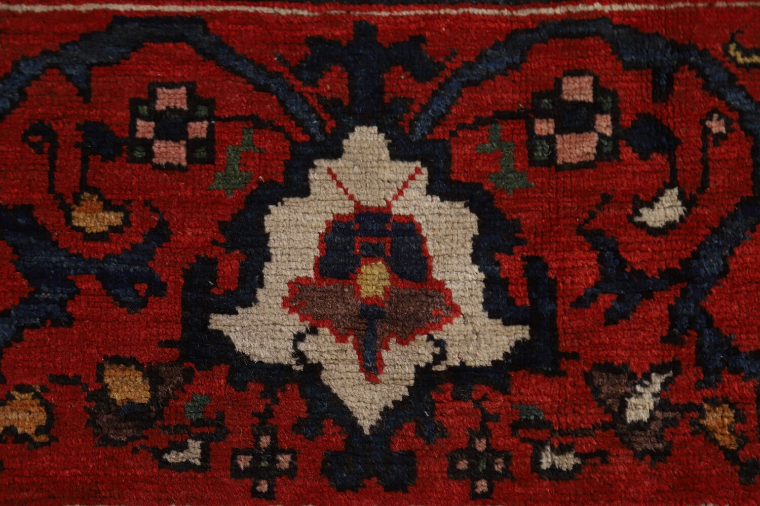 Pre-1900 Antique Bakhtiari Shalamzar Vegetable Dye Persian Rug 13x20
