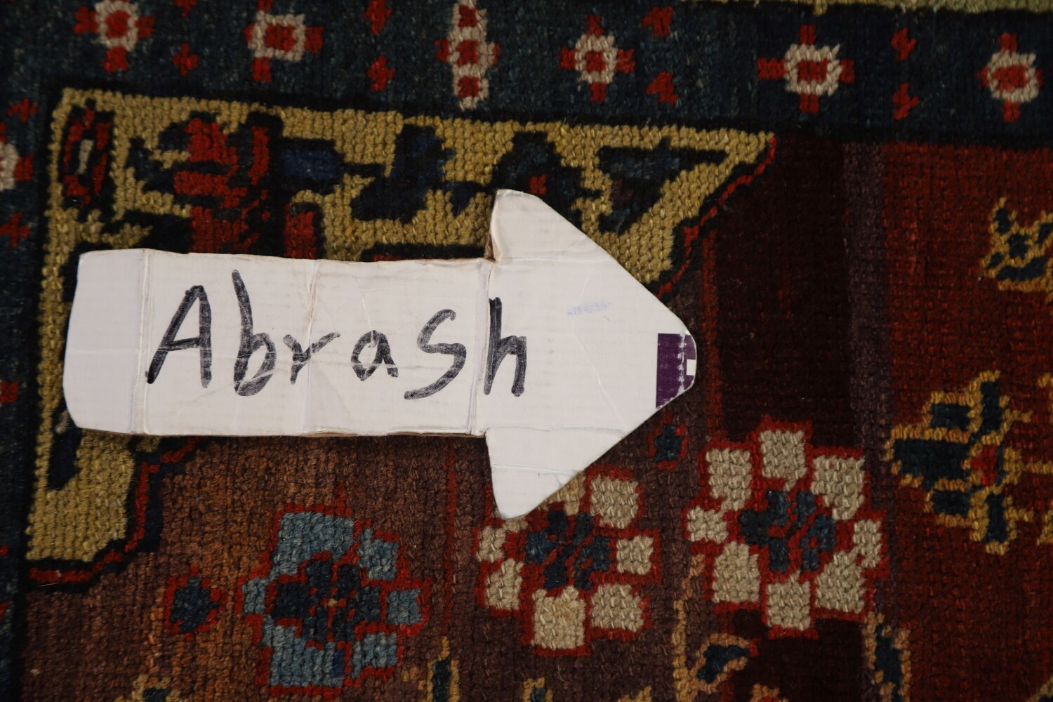 Pre-1900 Antique Bakhtiari Shalamzar Vegetable Dye Persian Rug 13x20