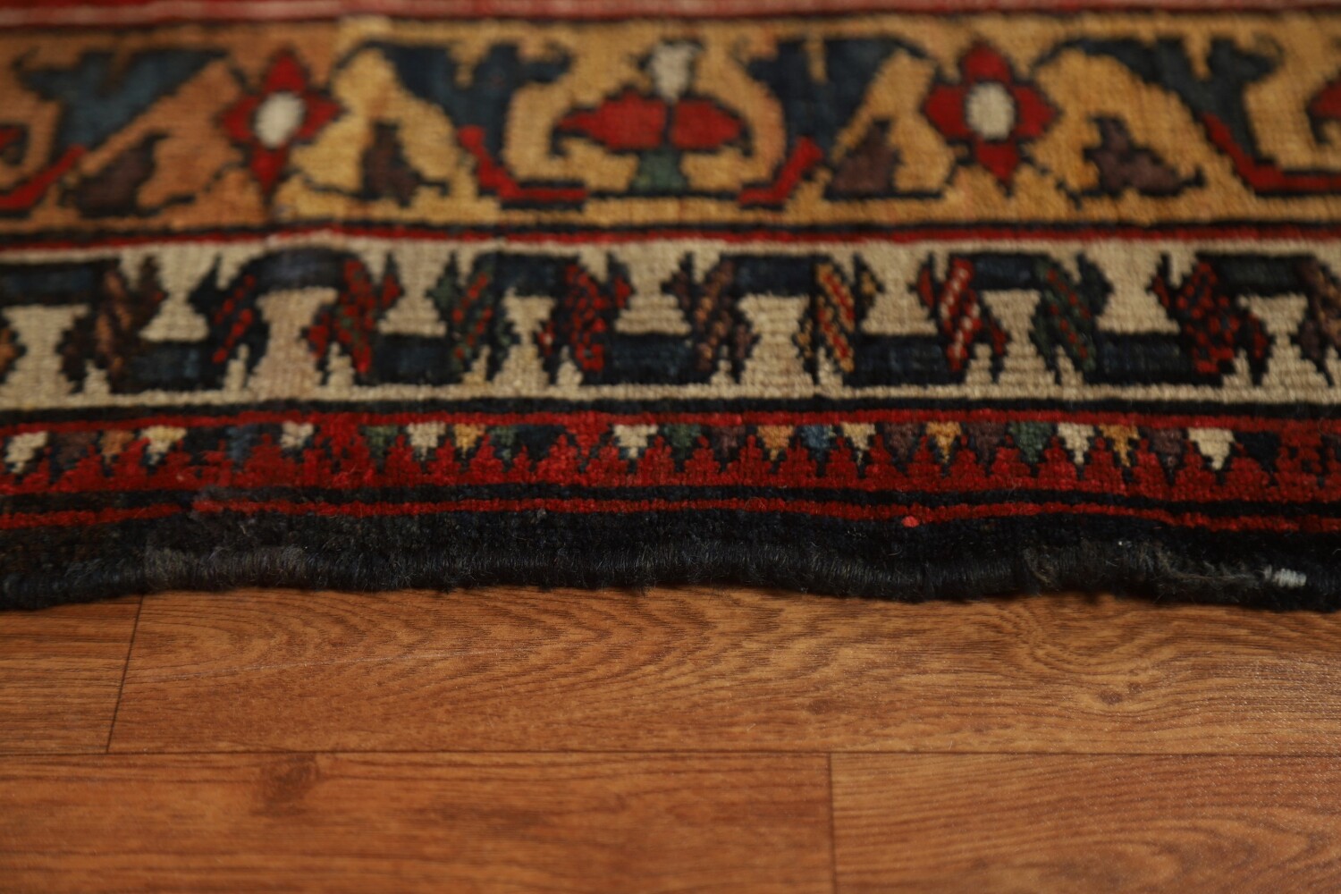 Pre-1900 Antique Bakhtiari Shalamzar Vegetable Dye Persian Rug 13x20