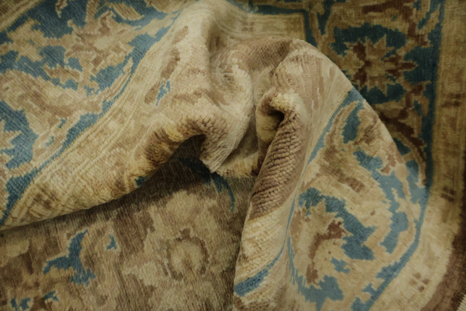 Vegetable Dye Oushak Turkish Area Rug 3x5