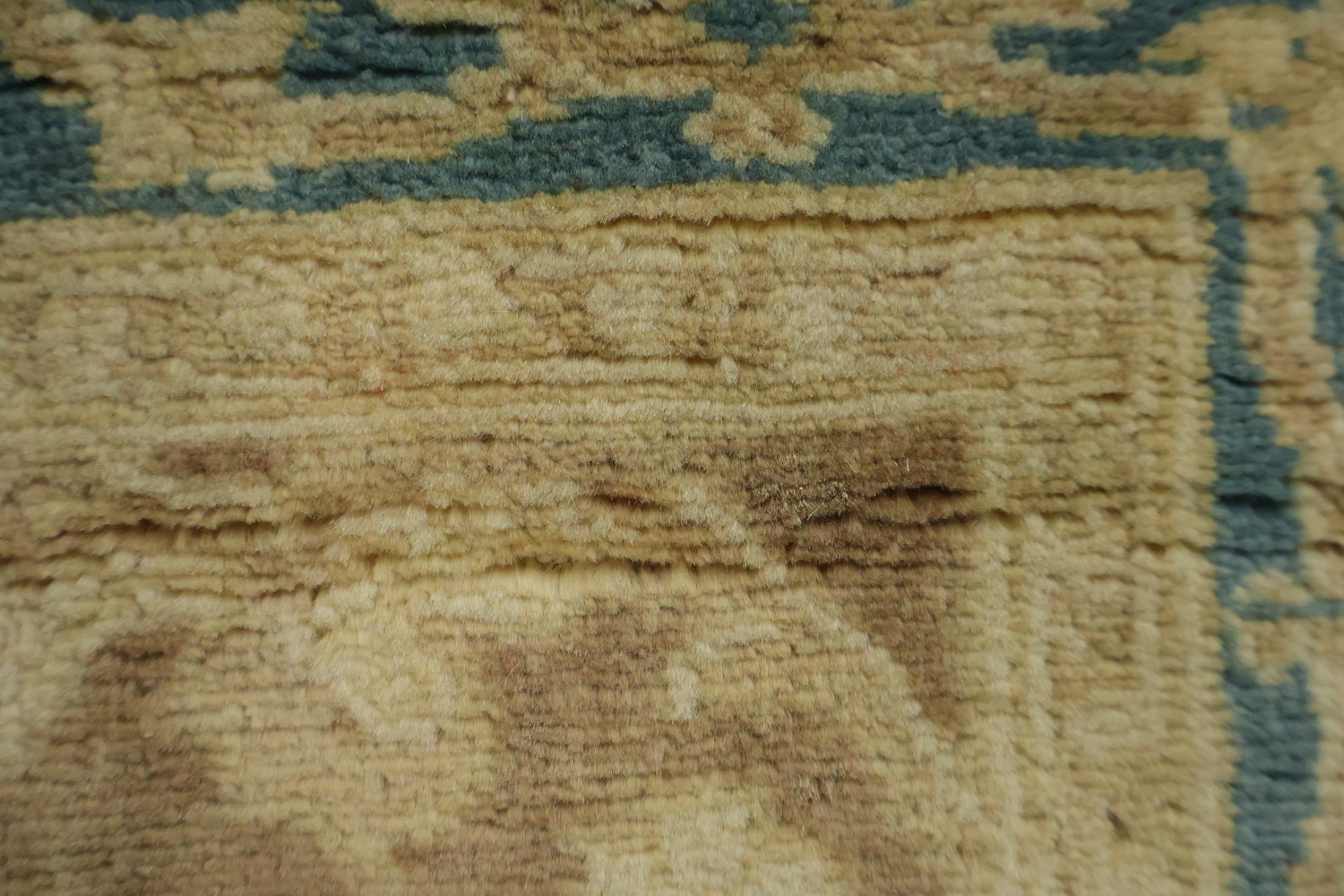 Vegetable Dye Oushak Turkish Area Rug 3x5