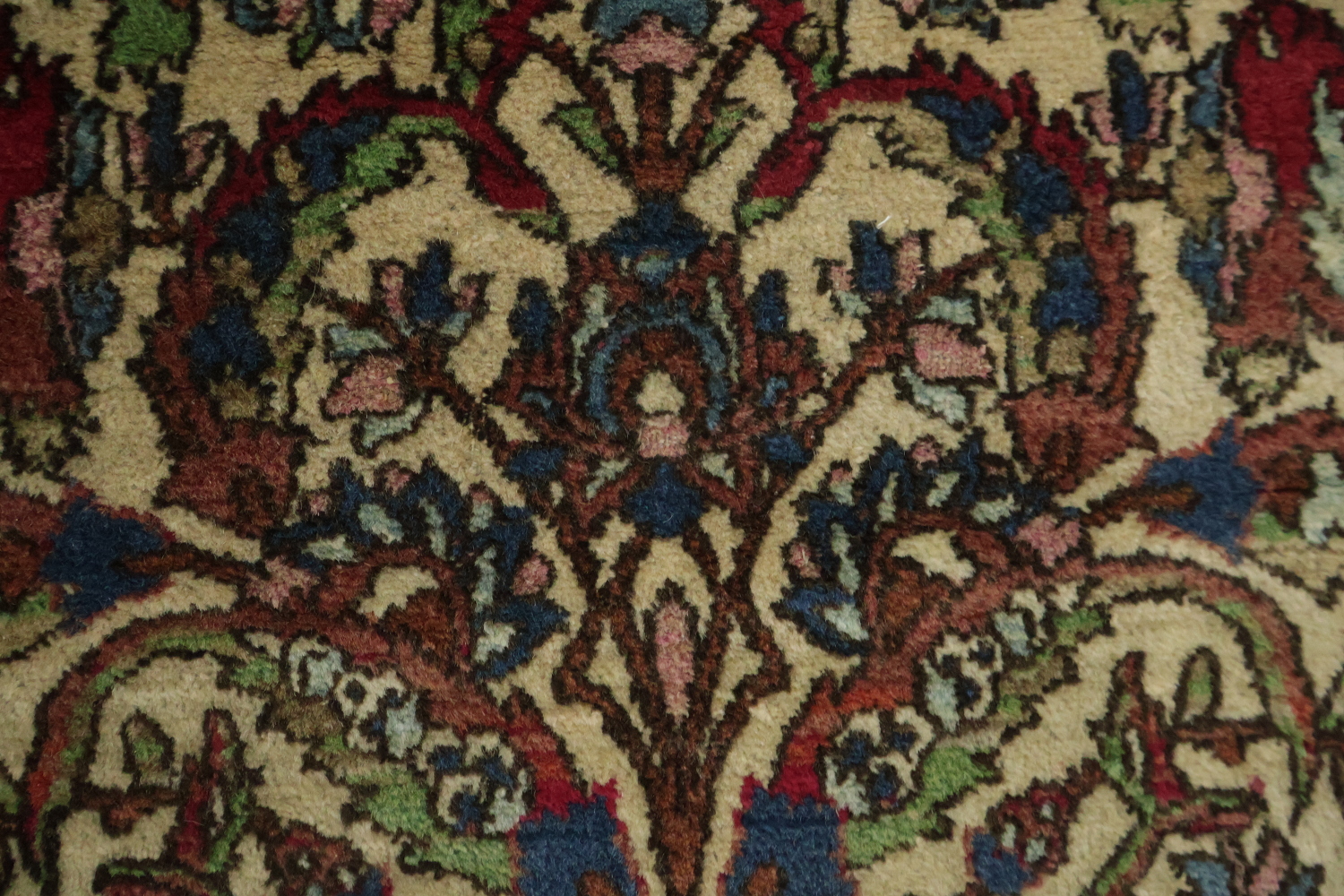 Antique Vegetable Dye Kerman Persian Area Rug 3x5