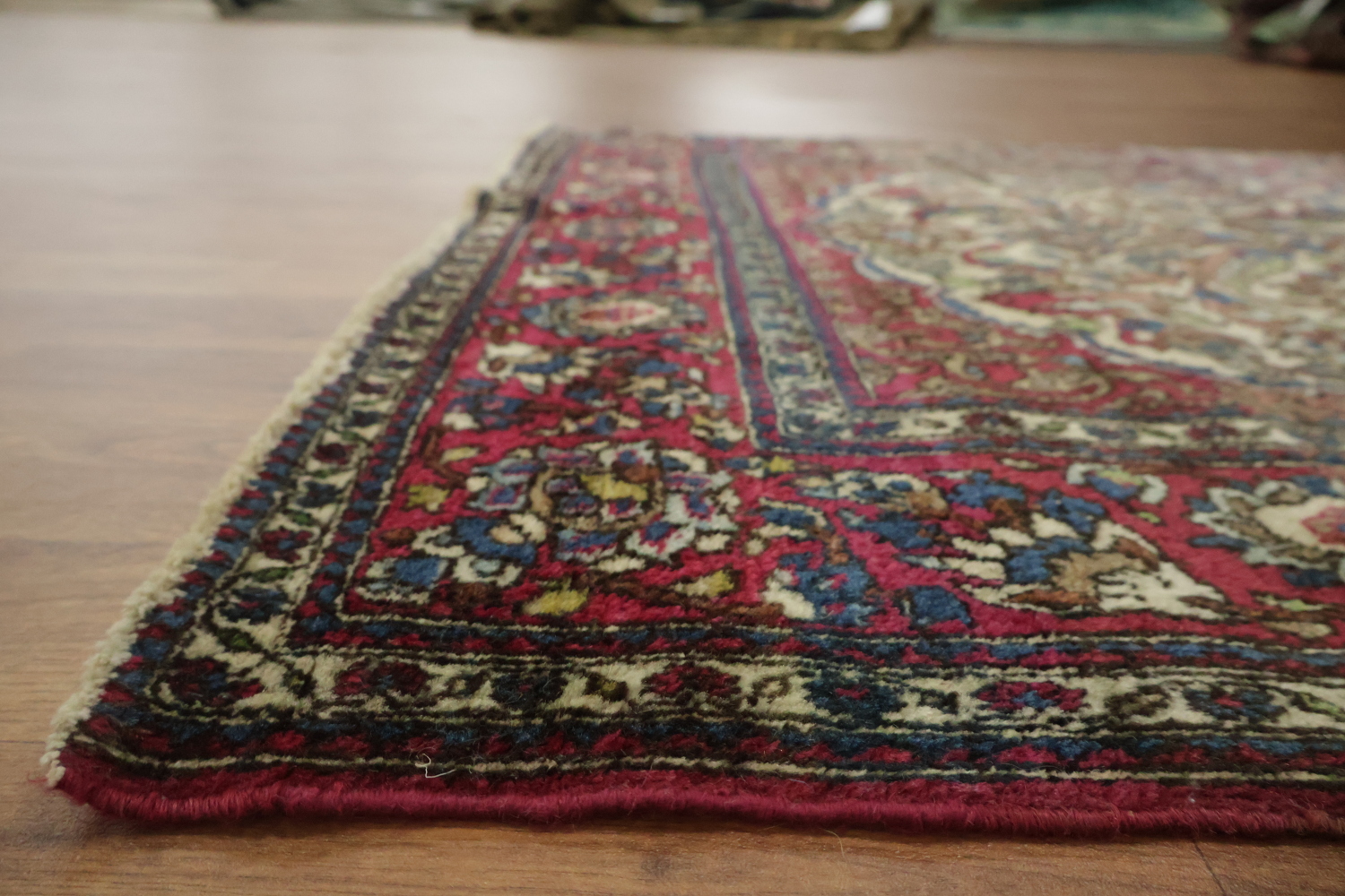 Antique Vegetable Dye Kerman Persian Area Rug 3x5