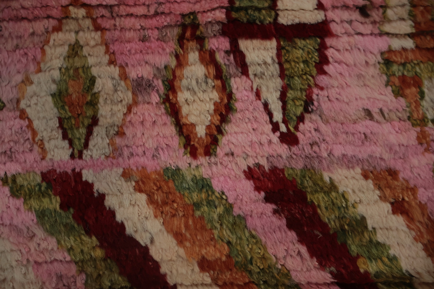 Unique Ethnic Pink Moroccan Area Rug 7x9 to Transform Any Room